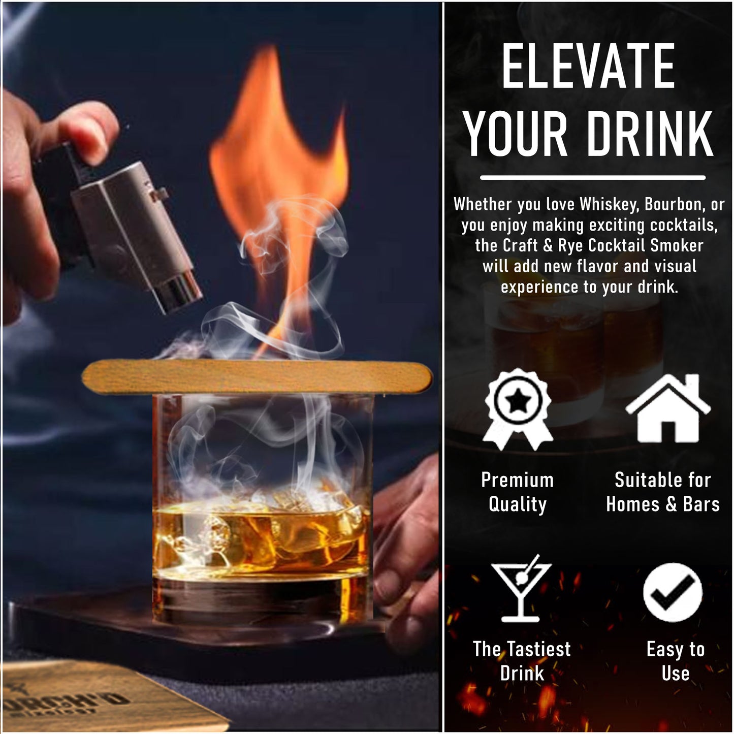 Premium Large Cocktail Smoker Kit – Skorch'd